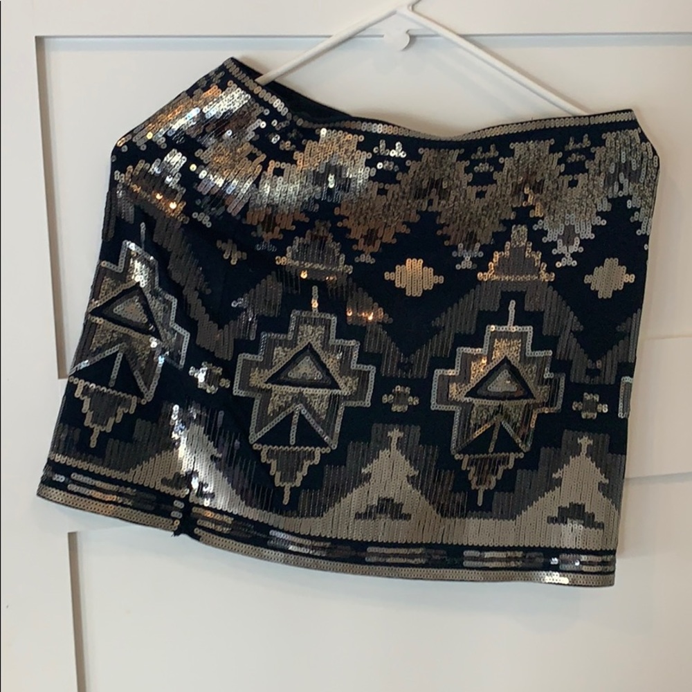 Express sequin skirt